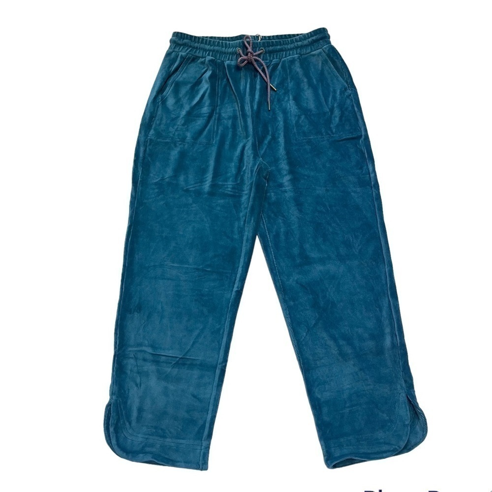 NEW Matilda Jane Teal Get Inspired Velour Cropped Pants US S